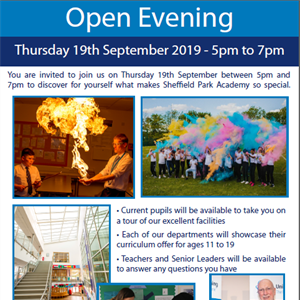 Open Evening - Thursday 19th September 2019