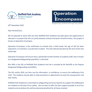 Operation Encompass project in association with South Yorkshire Police