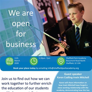 We are open for business! Networking event - Wednesday 11th March 2020 5.30pm - 7pm