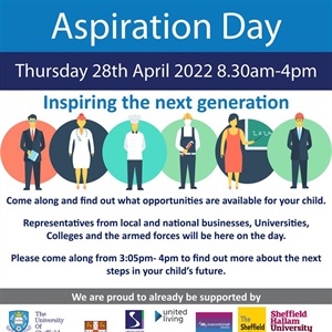 Invitation to Parents - Aspiration Day - 28th April 2022