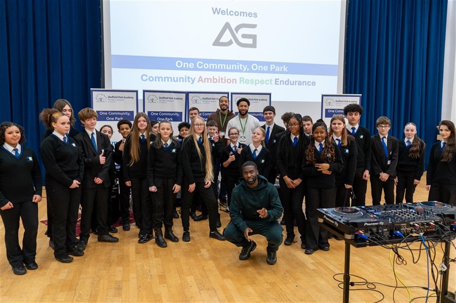 DJ AG SPARKS EXCITMENT WITH MUSIC WORKSHOP AT SHEFFIELD PARK ACADEMY