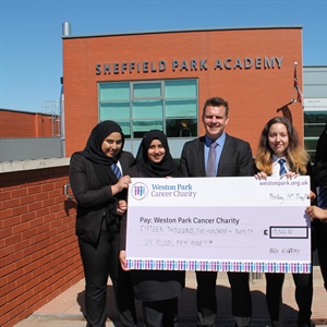 Sheffield Park Academy presents Weston Park with largest ever donation received from a school!