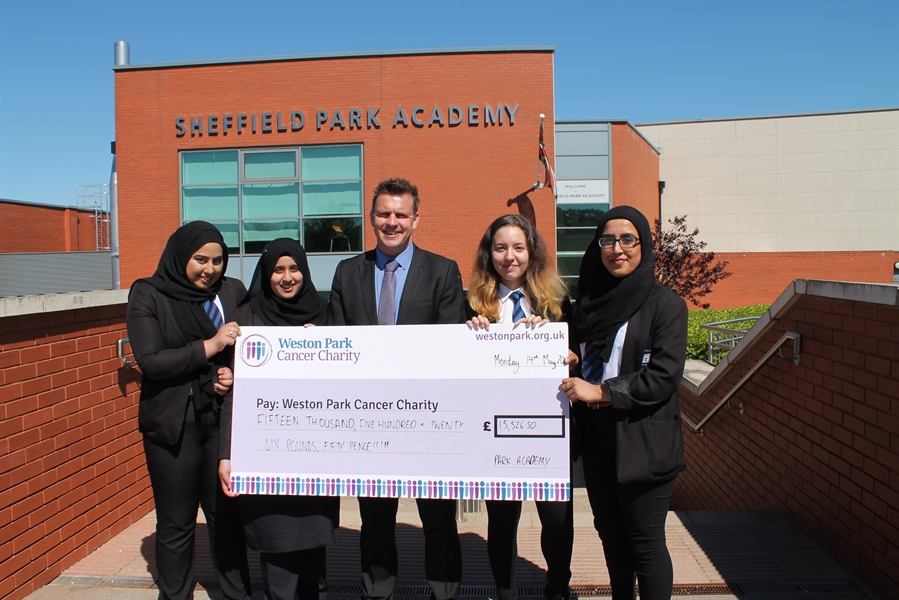 Sheffield Park Academy presents Weston Park with largest ever donation received from a school!