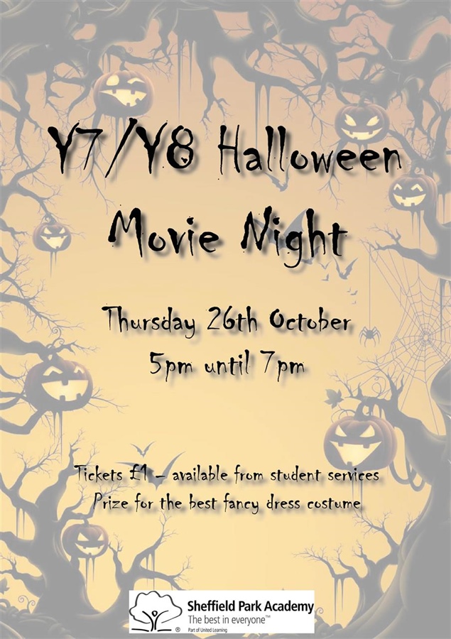 Year 7 & Year 8 Halloween Movie Night