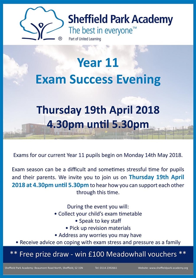 Y11 Exam Success Evening